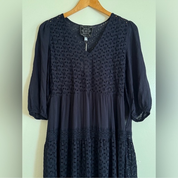 Savannah Navy Blue Maxi Dress - Picture 2 of 8